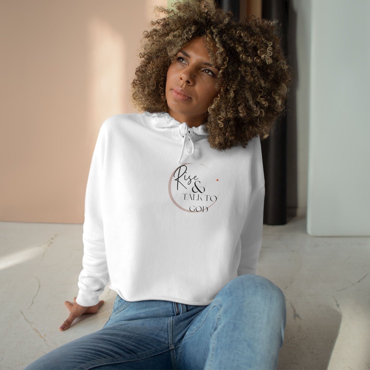 Rise Cropped Hoodie.