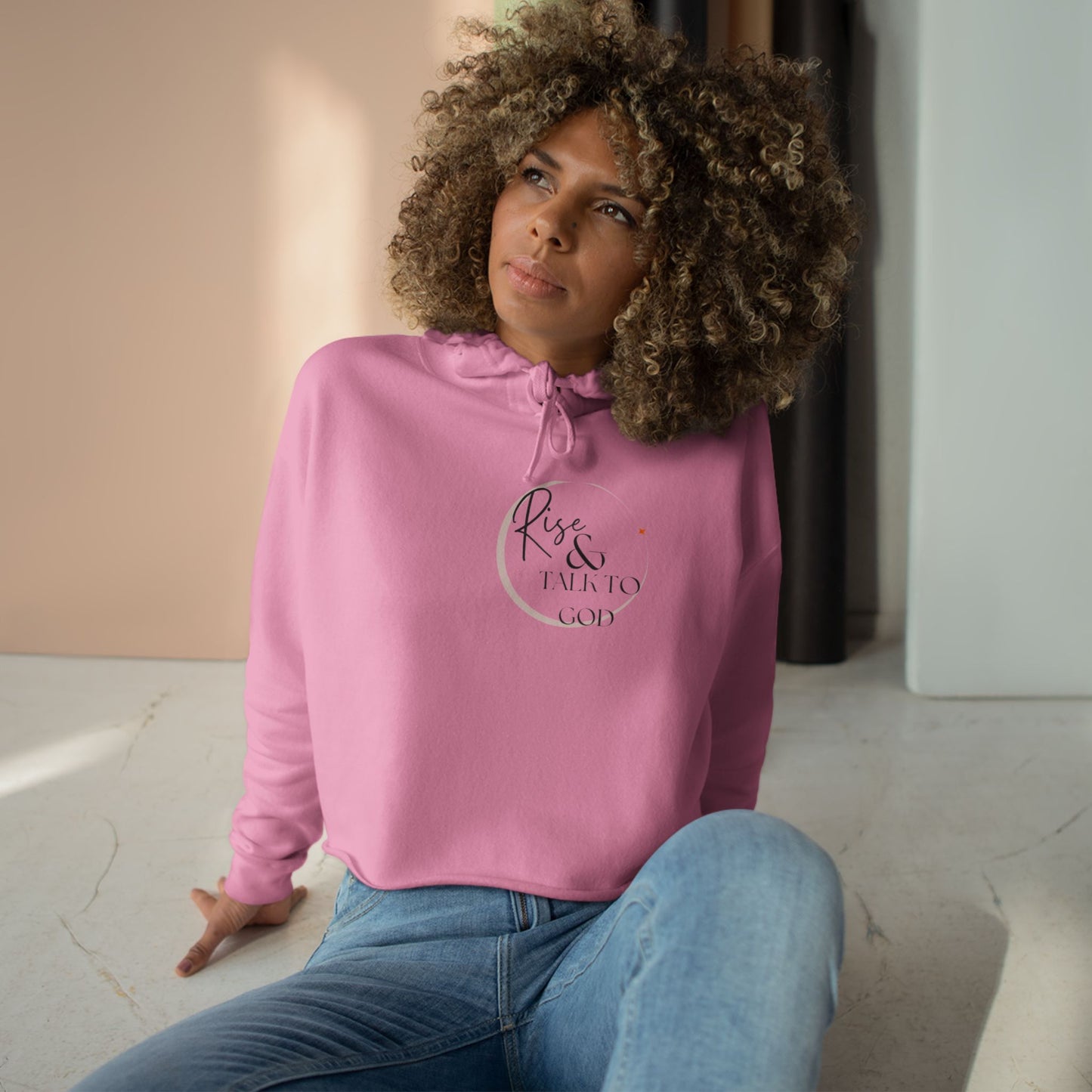 Rise Cropped Hoodie.