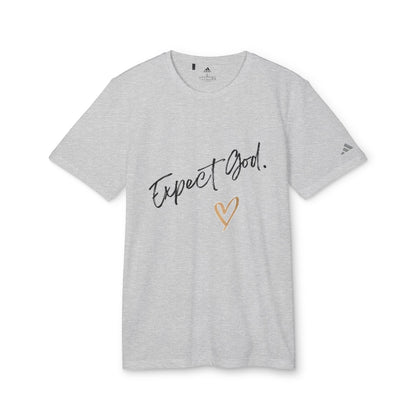 Expect God Adidas® Sport Tee.