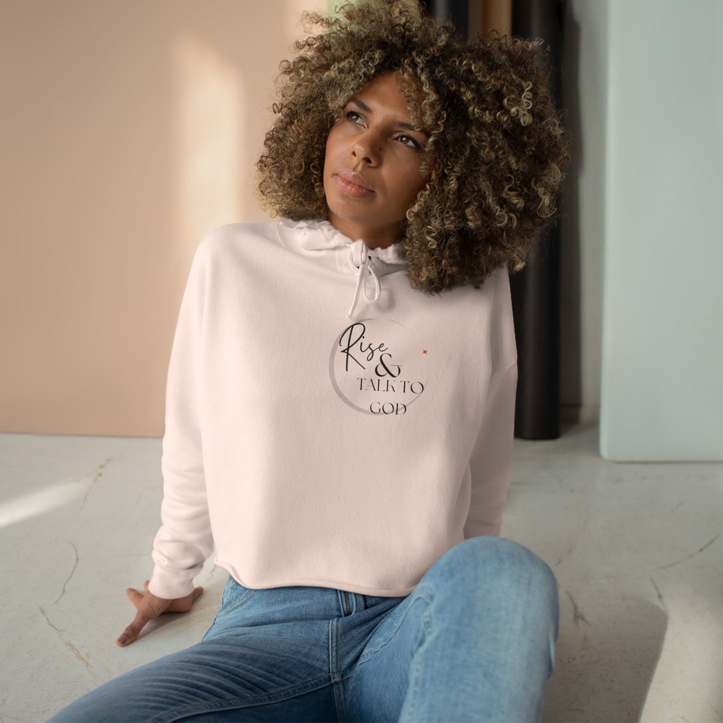 Rise Cropped Hoodie.